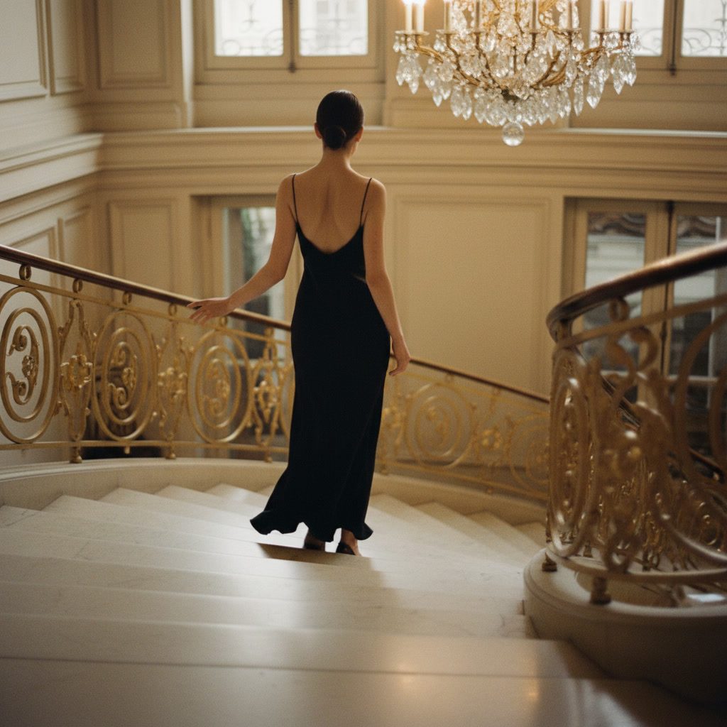 A grand marble staircase